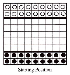 Dai Hasami Shogi Starting Position